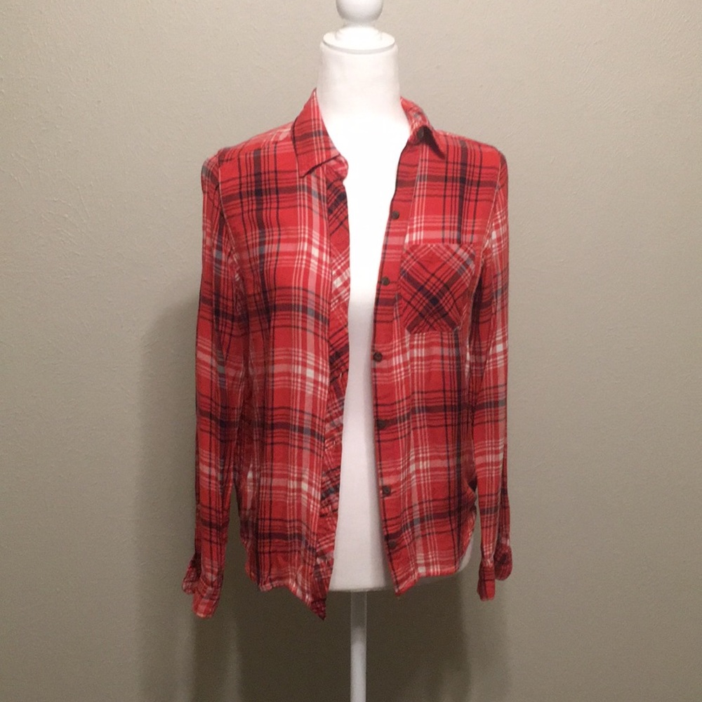 Super soft plaid top